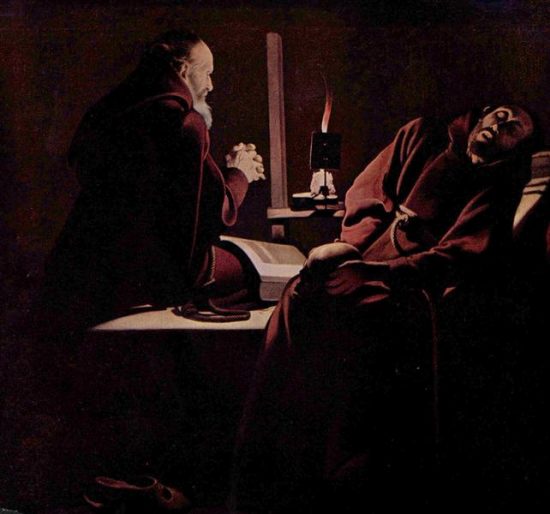 St. Francis in Extasy, also called The Praying Monk beside the Dying Monk